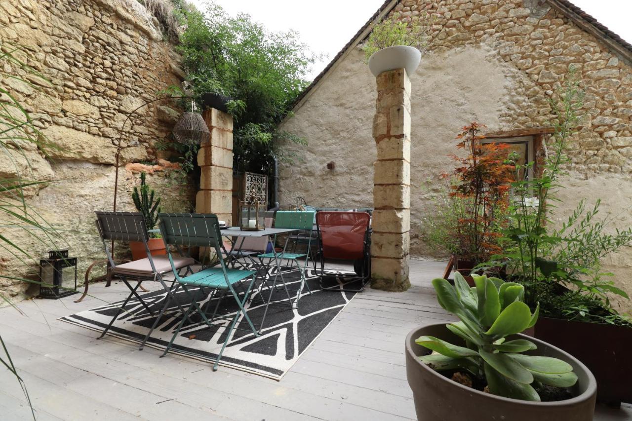Troglodyte Loft 2 Apartment Thoré-la-Rochette Exterior foto